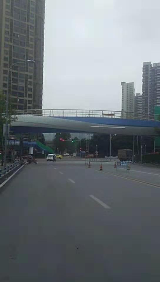 重庆杨中天桥双曲铝单板工程